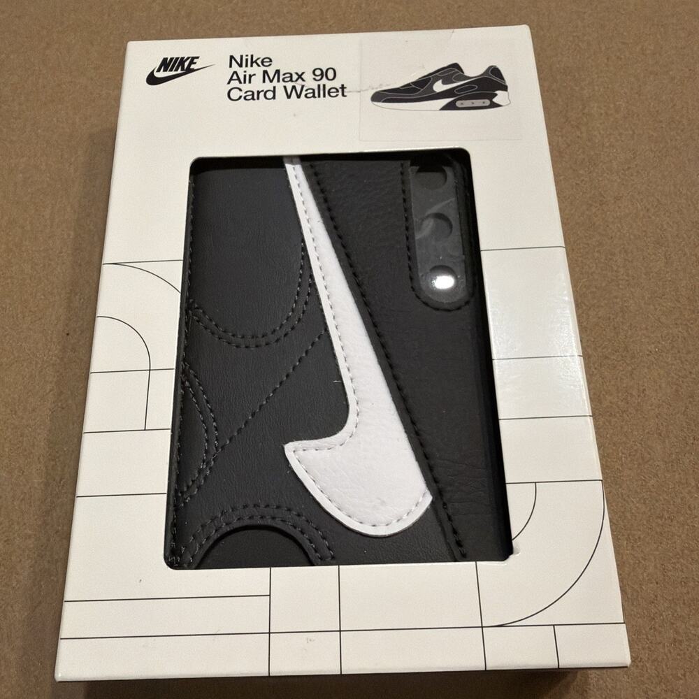 Nike Unisex Icon Air Max 90 Card Wallet Black Gray White